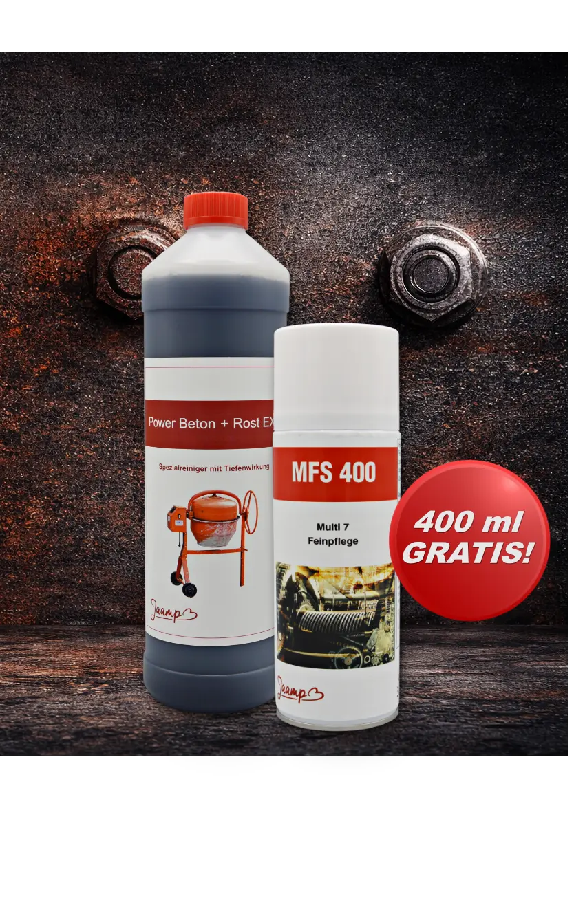 Aktionsangebot Power Beton und Rost-EX von Jaamp Chemie