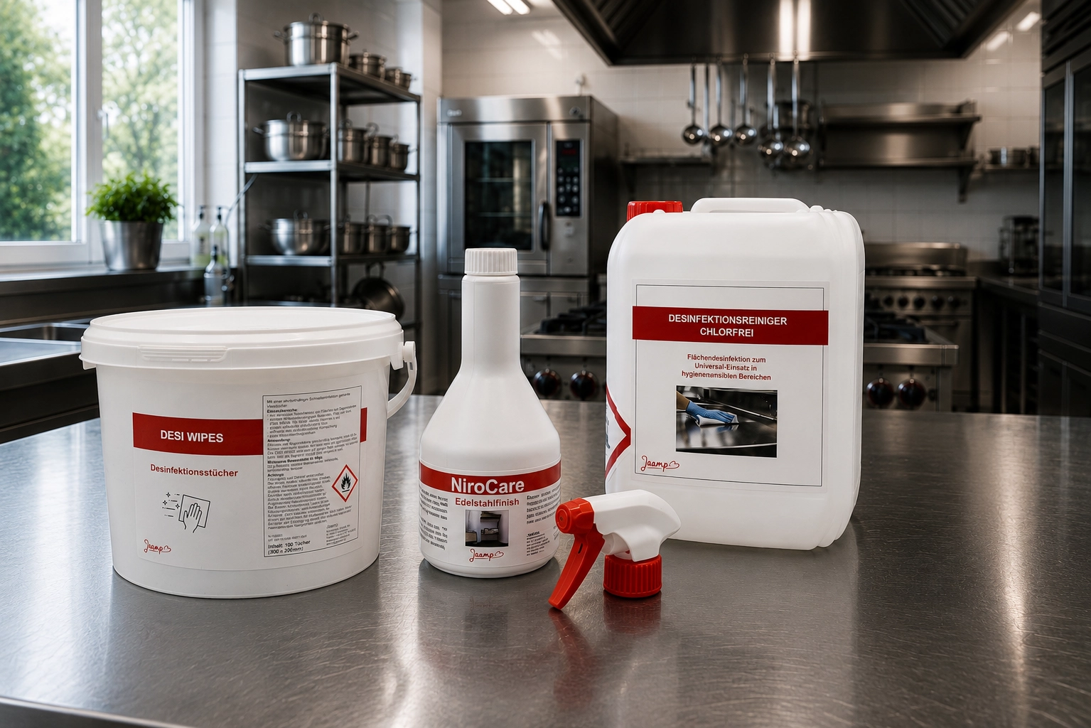 Produkte für Desinfektion und Hygiene in gewerblichen Bereichen