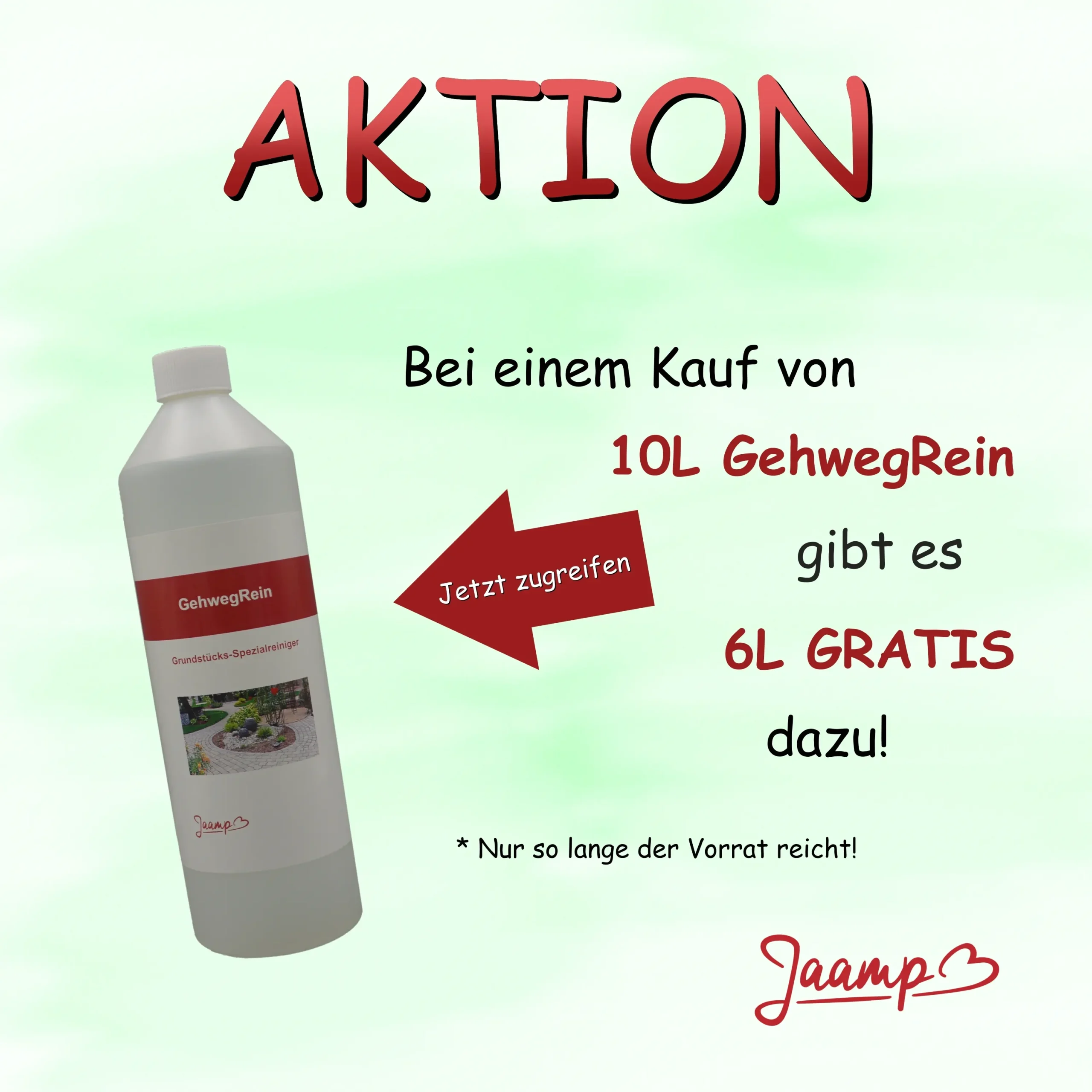 Aktion GehwegRein 10 Liter kaufen und 6 Liter gratis