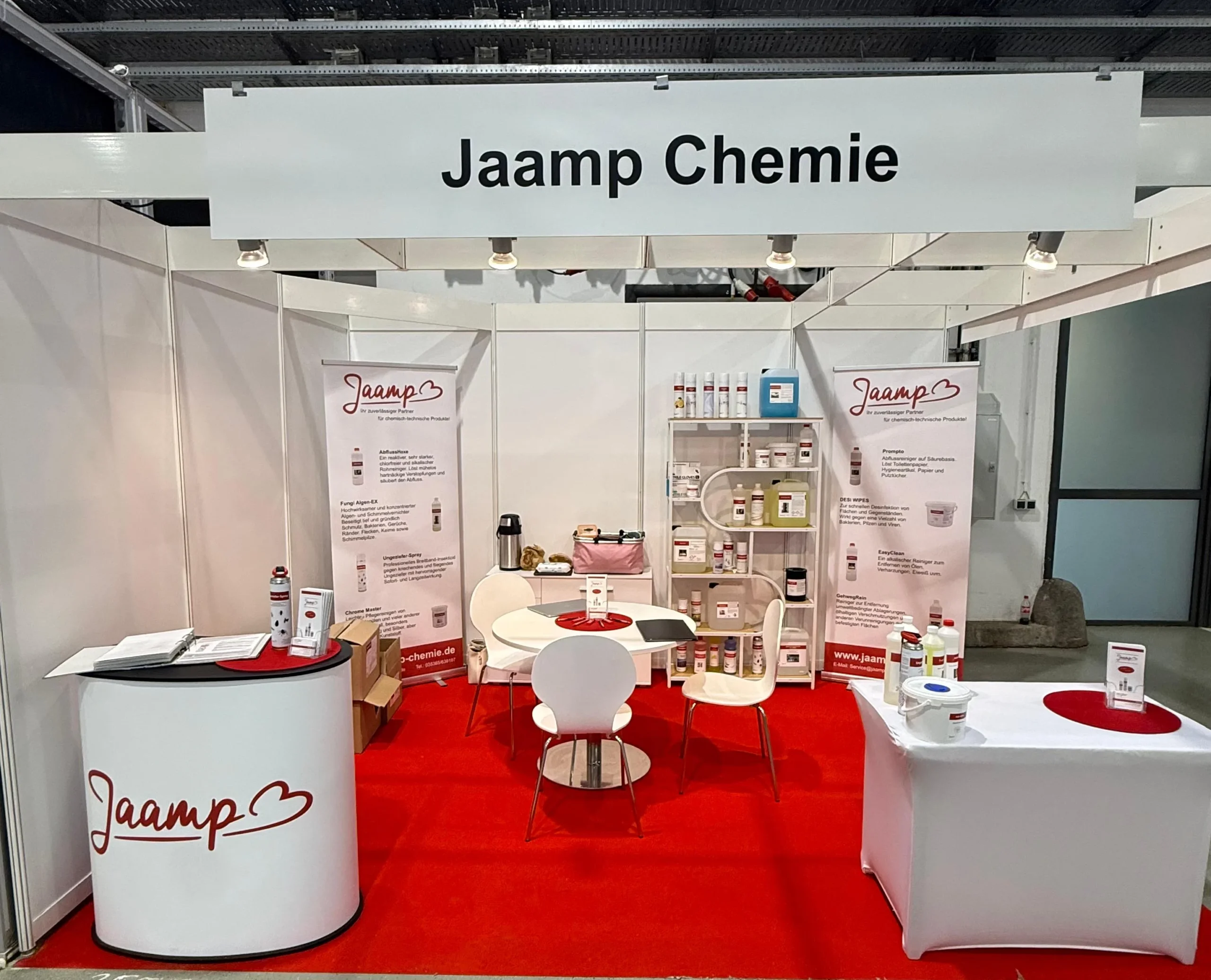 Jaamp Chemie Messestand auf der SACHSENBACK 2026